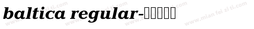 baltica regular字体转换